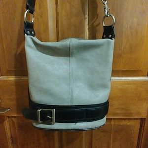 espe handbag - good used condition-tan and brown